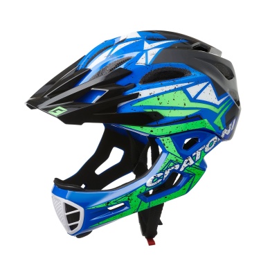 Cratoni Cycling Helmet C-Maniac PRO (Full Protection) black/blue/lime